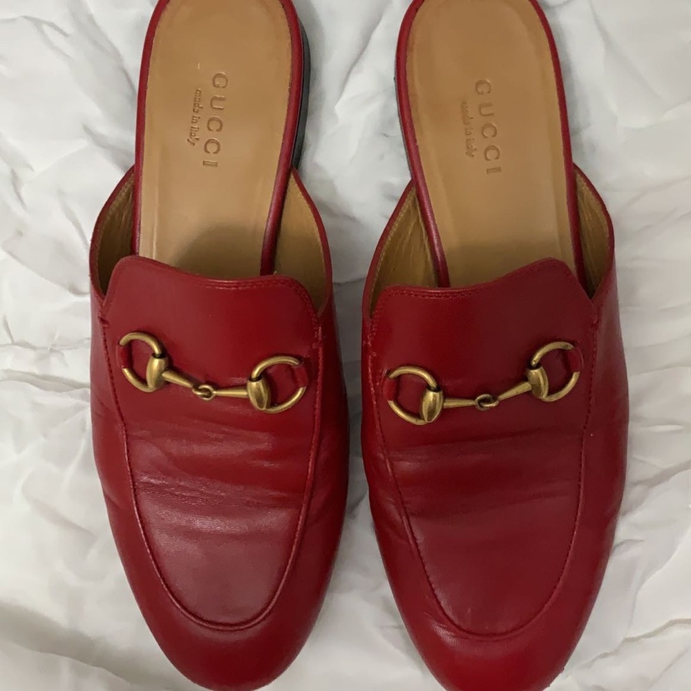 Gucci Princeton Mules 35.5 Red